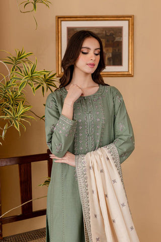 JAZMIN HAEVY LAWN EMB UNSTICHED 3PC
