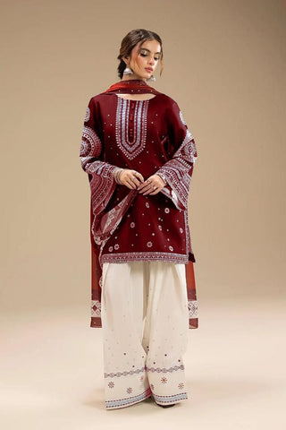 JAZIM UNSTITCHED 3PC Lawn EMBROIDERED WITH DIGITAL PRINT SHAWL