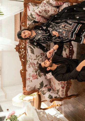 EID Collection Qalamkar Embroidered lawn Three Piece QL-1050