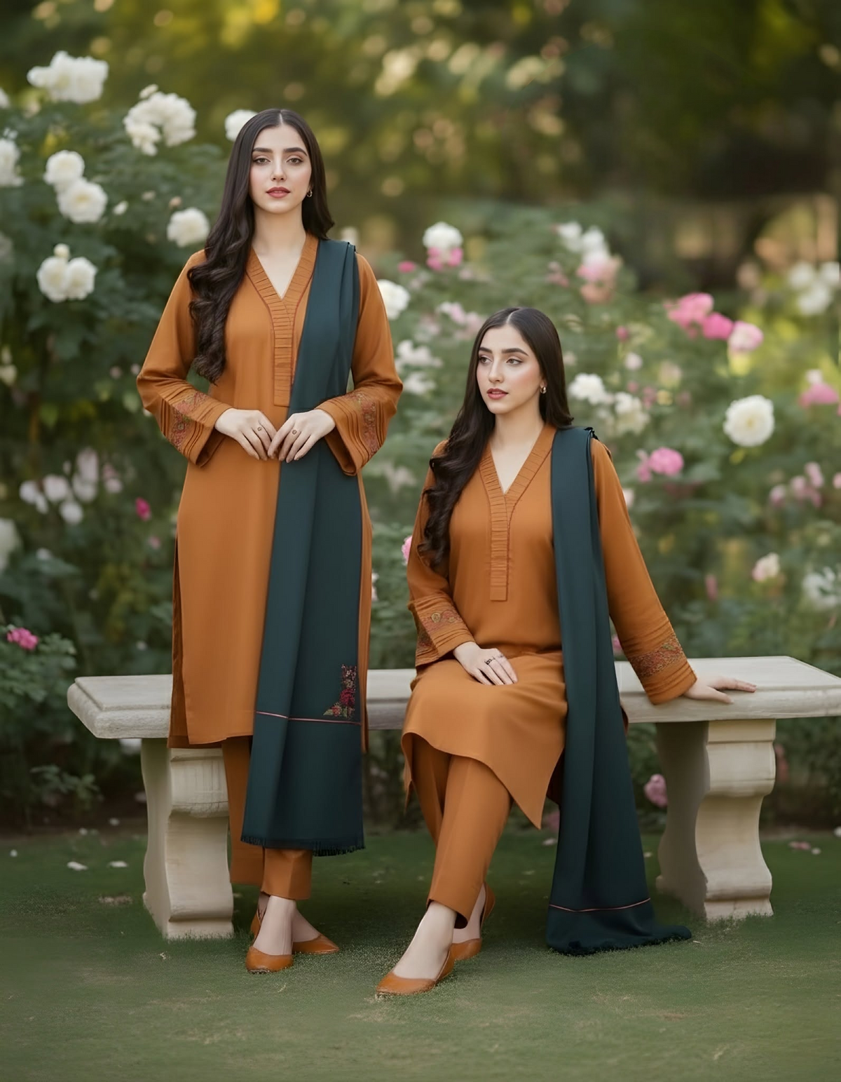 FMC LAWN EMB UNSTICHED 3PC