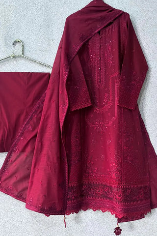 EID Collection Zarqash Embroidered lawn Three Piece D-210 (lawn)