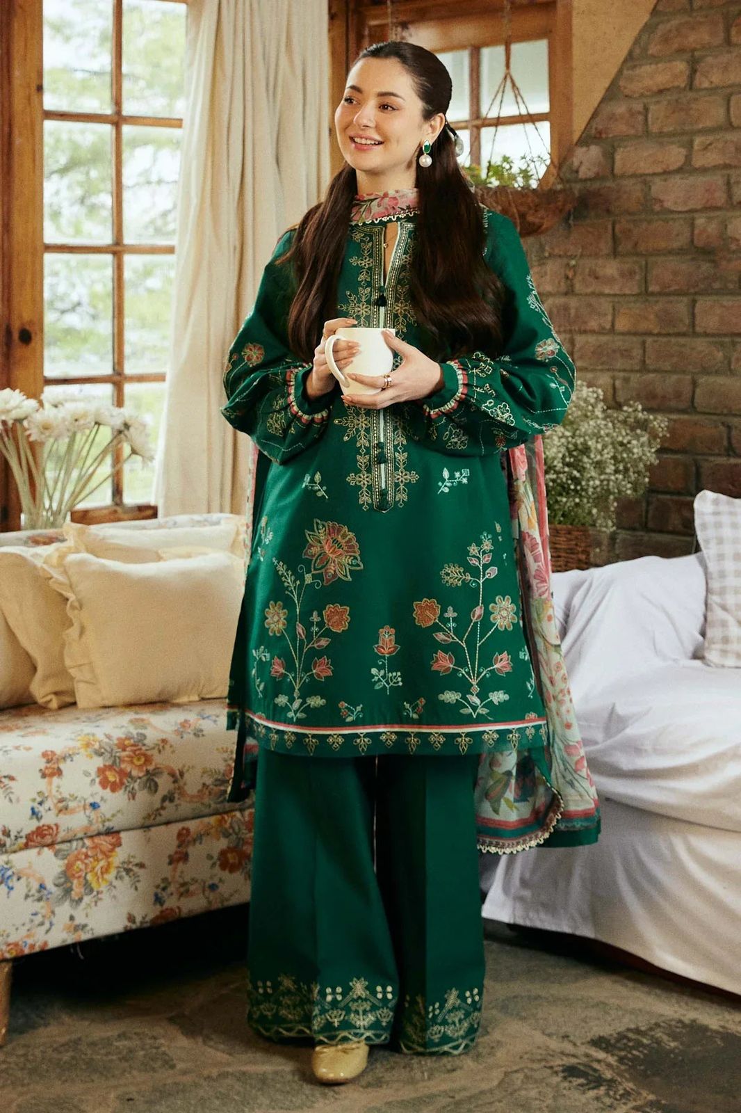 COCO by ZARA SHAHJAHAN LAWN EMB UNSTICHED 3PC