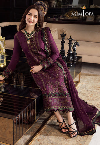 ASIM JOFA LAWN EMB UNSTICHED 3PC